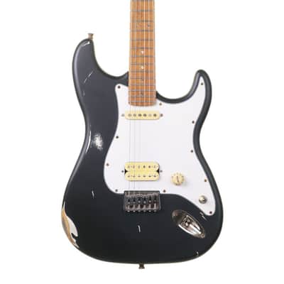 Jet JS-800 Electric Guitar, Black (Relic) image 1