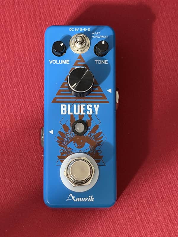 Amuzik Bluesy Overdrive- Blue CIB image 1