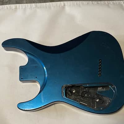 2000's Japan Jackson DKMGT Dinky Arched Top Metallic Blue Guitar Body Hard Tail image 15