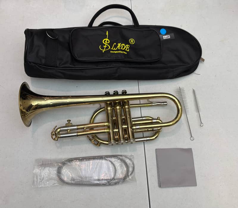 King / H.N. White Cleveland Superior Cornet— Early 1960s — Very Good, Case & Brushes image 1
