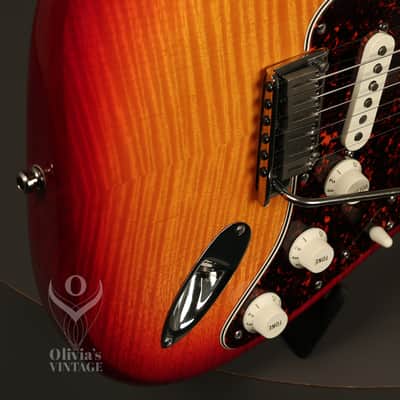 2002 Fender Special Run American Series Stratocaster FLAME MAPLE TOP Aged CSB image 11
