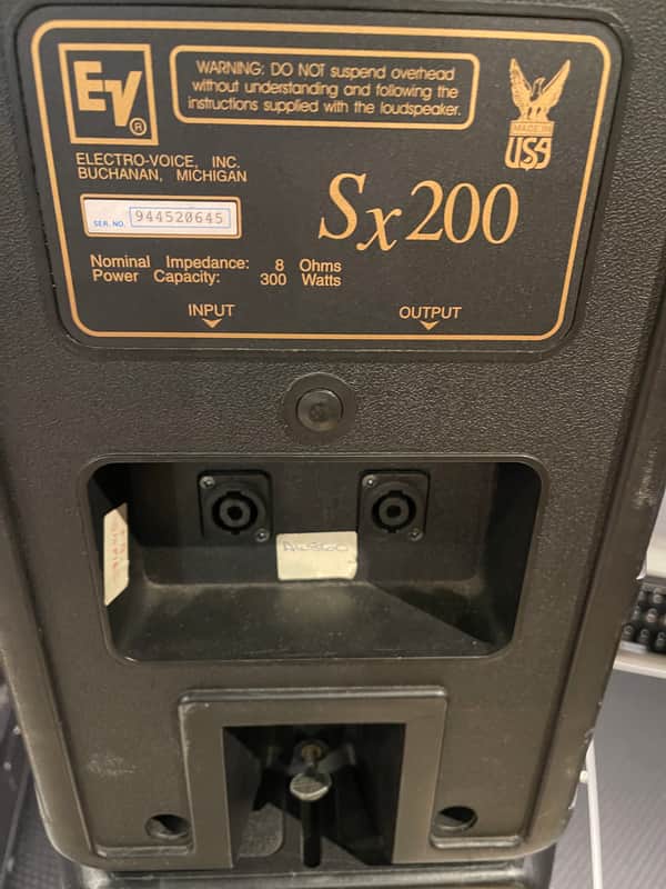 Electro-Voice SX-200 Speakers (1 x pair) + controller Black | Reverb