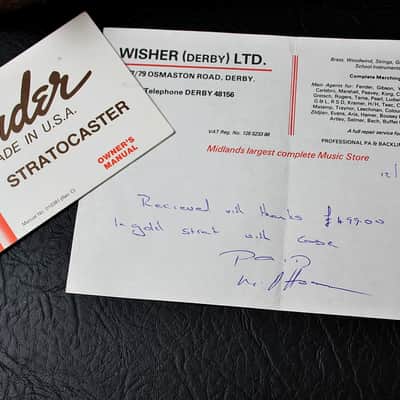 FENDER USA LTD " The Gold Stratocaster" "Gold + Maple" (1981) image 4