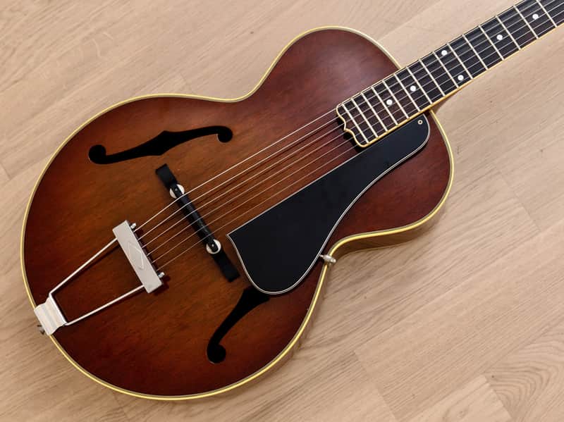 2002 Greco L-7 Parlor Archtop Acoustic Guitar, Mahogany X-Braced w