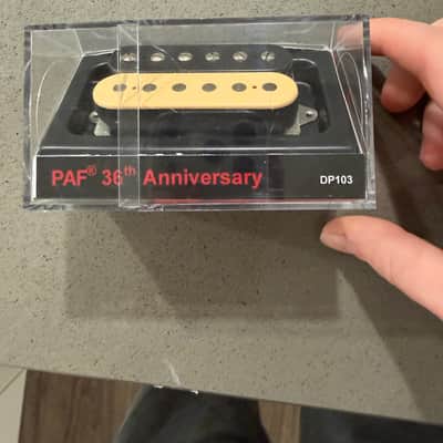 DiMarzio DP103BC 36th Anniversary PAF Neck Humbucker 2010s - Black/Cream image 1