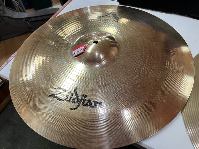 Zildjian 20" A Custom Medium Ride Cymbal 2002 - Present - Brilliant image 1
