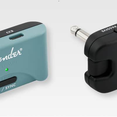 Fender Telepath Wireless Instrument System - Black / Mystic Ice Blue image 2