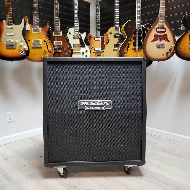 Mesa Boogie 4x12 4FB Rectifier Oversized Slant Cab 2019 w/Slip Cover, Excellent - Black image 1