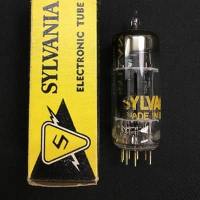 SYLVANIA 6CS7 NOS Black Plate Oscillator Amp VACUUM TUBE Tested USA 10.4962-D image 1