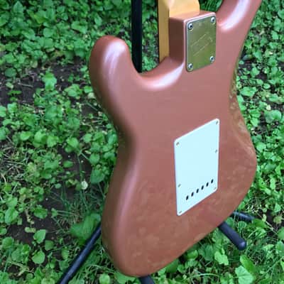 ESP lawsuit strathead 60's stratocaster in Burgundy Mist image 11