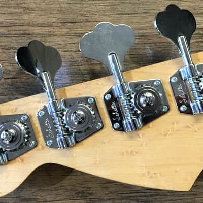 Valley Guitars Warmoth Custom Shop PJ Transparent Black Sunburst Finish Flamed Top Electric Bass Guitar image 10