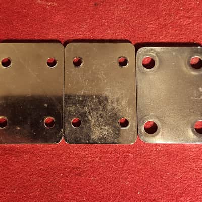 Various S-Style Neck Plates Chrome - Four Japanese, Three Unmarked image 3