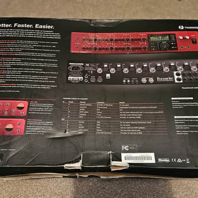 Focusrite Clarett 8Pre X Thunderbolt Audio Interface 2010s - Red image 9