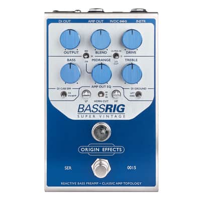 Origin Effects BassRIG Super Vintage Bass Overdrive/Preamp Pedal image 1