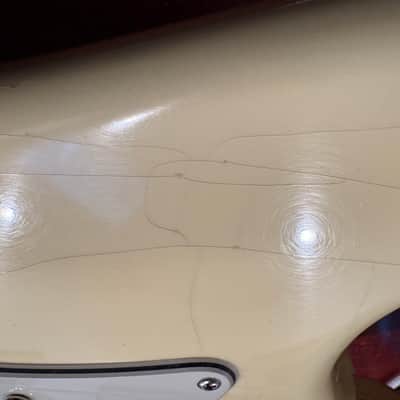 2025 G&L USA Custom Shop Icon Inspired Jimi Hendrix Legacy in Vintage White light Relic, reverse headstock, SSL2 pickups with Custom Shop Deluxe Gig Big! image 6