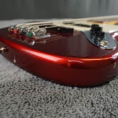 94-95 Fender Japan Jazz Bass Candy Apple Red w/ Gig Bag image 5