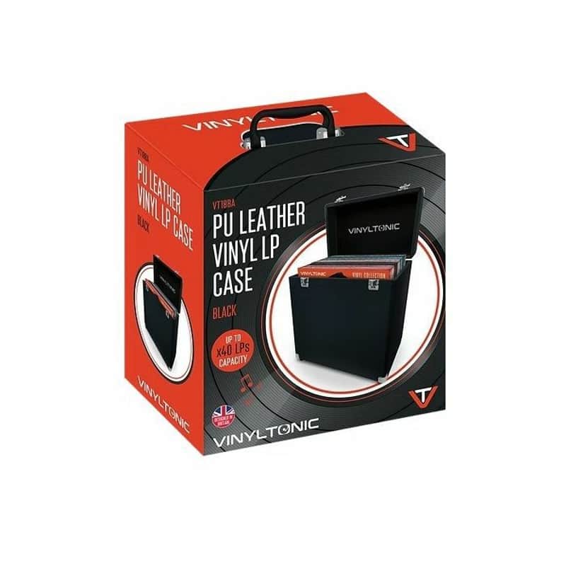 Vinyl Tonic Vinyl Tonic PU 12" Vinyl Record Box 40 with Velvet...