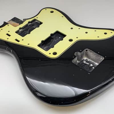 4lbs 7oz BloomDoom Nitro Lacquer Aged Relic Black Jazz-Style Vintage Custom Guitar Body image 3
