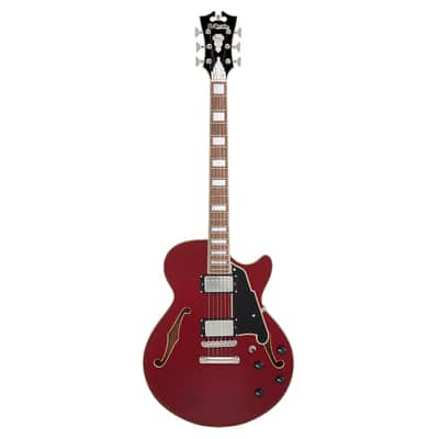 D'Angelico Premier SS Semi-Hollow Electric Guitar - Burnt Red - Open Box image 2