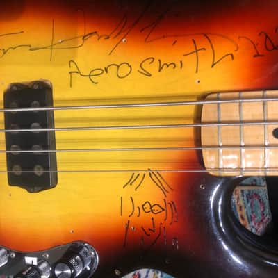 Tom Hamilton's Aerosmith, 1977 Music Man Stingray Bass, SIGNED! PLUS "Hamilton" NY Islanders NHL Jersey! AUTHENTICATED!  (TH2 #8) image 5