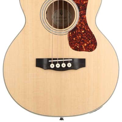 Guild Jumbo Junior Flamed Maple Acoustic-electric Bass Guitar - Antique Blonde Satin image 2