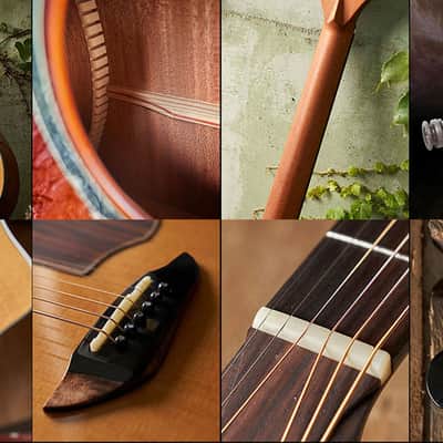 Gopherwood K330RCE GA Body Acoustic Guitar Solid Roasted Spruce EQ Pickup image 4