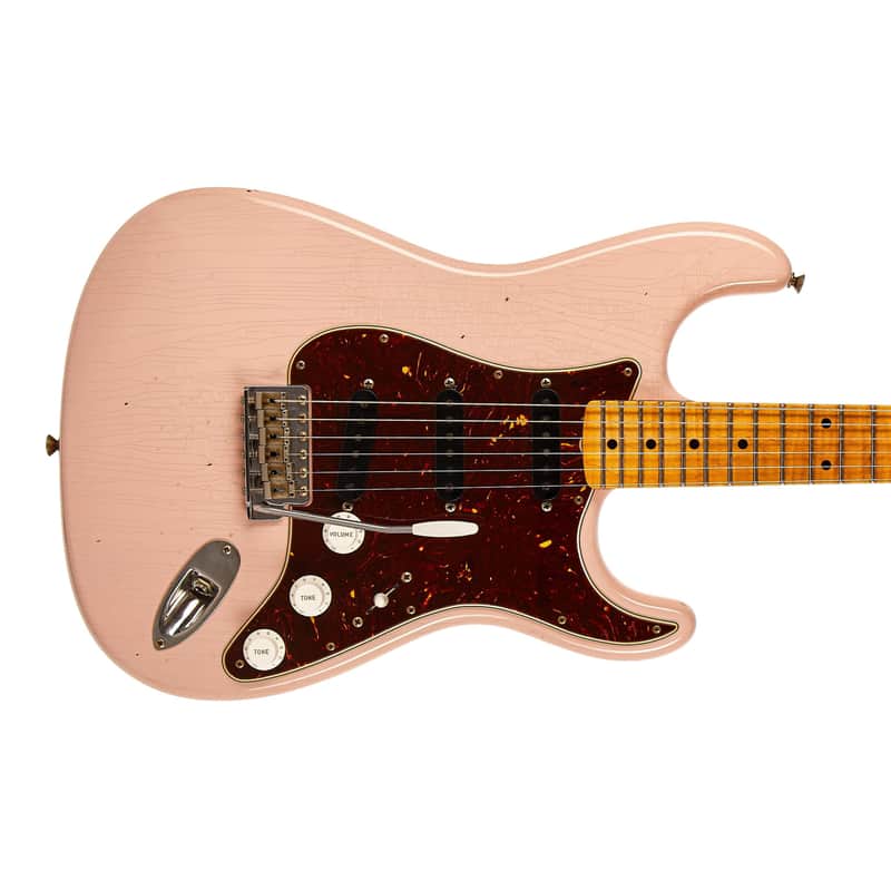 Fender Custom Shop 62 Flamethrower Stratocaster Journeyman Relic Shell Pink (Pre-Owned, 2024, EC+) #C7581784 image 1