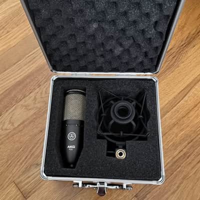 AKG P220 Large Diaphragm Cardioid Condenser Microphone 2010s - Black image 1