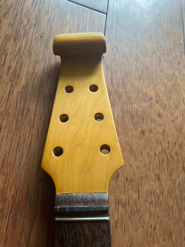 Burns Scroll Guitar Neck w/ Gear-o-Matik - Vintage Amber Gloss image 1