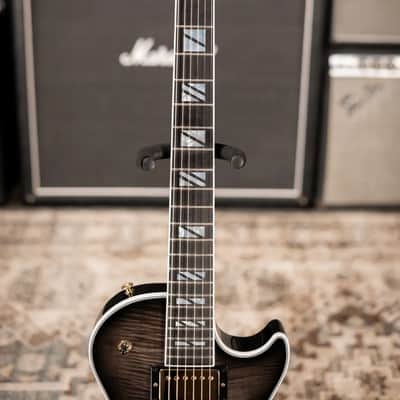 Gibson Les Paul Modern Supreme Electric Guitar - Trans Ebony Burst with Hardshell Case image 4