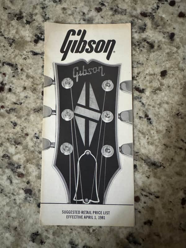 Gibson Price List