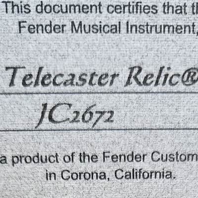 Fender Telecaster Custom Shop John Cruz Masterbuilt Abigail (Abby) Ybarra pickups image 16