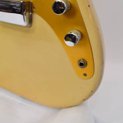 Vintage 1958 Fender Musicmaster Electric Guitar, Maple Fingerboard, Desert Sand w/ Case image 8