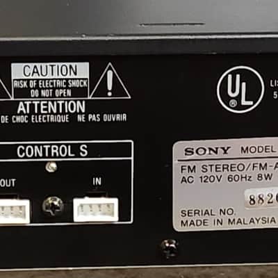 Sony Sony ST-JX401 is a quartz-lock digital synthesizer AM/FM stereo tuner. 90s - Black image 5