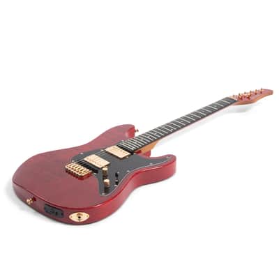 Jamstik Jamstik Deluxe MIDI Guitar - Red w Black Pick Guard, Hard Shell Case- B - Stock image 5
