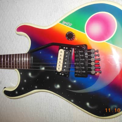 Kramer VERY RARE! BARETTA *GRAIL* GUITAR ART 1985 Custom Graphic image 1