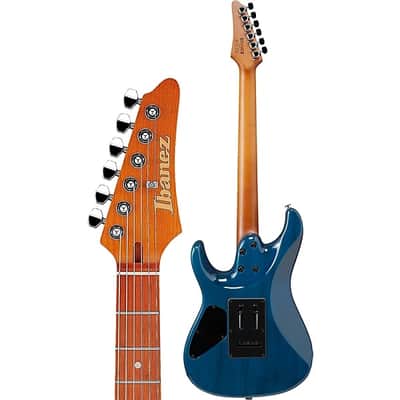 Mint Ibanez AZ24S1F Standard Electric Guitar - Transparent Turquoise Burst image 5
