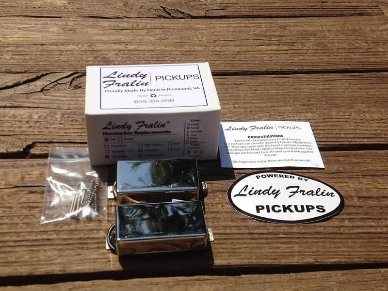 Lindy Fralin BIG SINGLE Pickup Set NICKEL Covers Humbucker Sized Perfection image 1