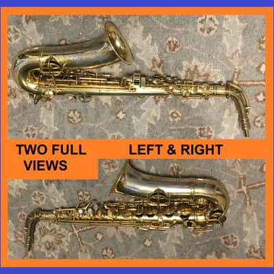 " THE CABIN " GOLD PLATE / SILVER HI-LITES STENBERG PORTRAIT C. G. CONN 1925 CHU BERRY ALTO SAXOPHONE REPAD READY FREE SHIP image 2