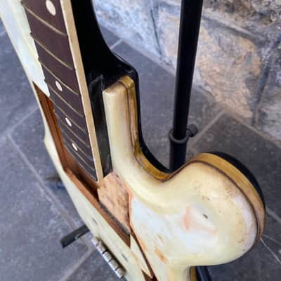 Immagine Vintage Layolo Bass (Made in Italy) - Pearloid Body - Restoration Project - 16
