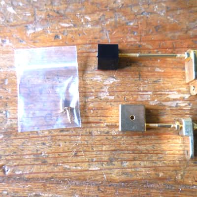 Guild Gibson type Pickguard Brackets Pair 2 Types Gold With Screws image 2