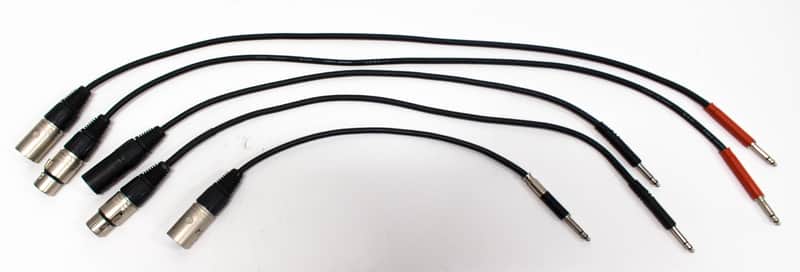 Mogami Neutrik Canare Tomoca ケーブルセット Mogami, Canare, Neutrik TT Bantam to XLR Male & Female Patch