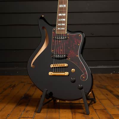 Deluxe Bedford SH - Offset Semihollow with Hardshell Case - Manufacturer's Sample - One of a Kind - Black image 1