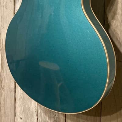 New D'Angelico Premier DC Semi-Hollow Double Cut, Stop-Bar Tailpiece, Ocean Turquoise, Buy Indie! image 11