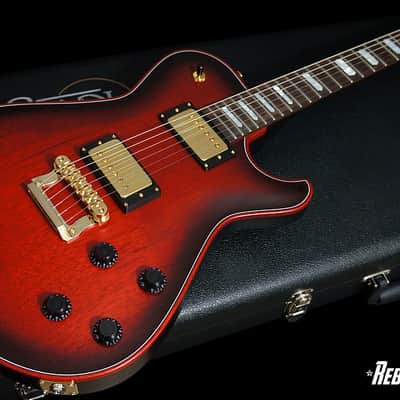 Knaggs Guitars Kenai in Vintage Cherry Smokeburst w/ Red Stained Binding image 2
