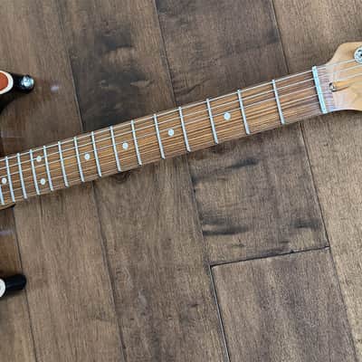 Suhr Standard Plus Faded Trans Honey Amber Burst Roasted Maple Neck SSCII 88768 image 8