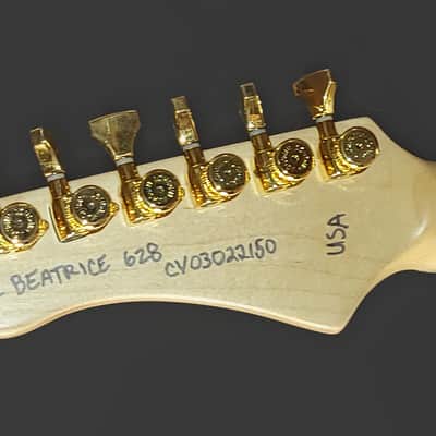 Baritone - Dood Craft Guitars - The Beatrice 628 - #150 - White & Gold image 10
