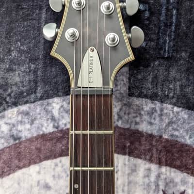 2017 Schecter C-1 Platinum with Ebony Fretboard - Satin Black image 3