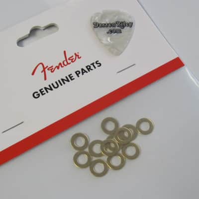 Fender Flat Brass Truss Rod Washers .204 x .367 0022335049 image 2