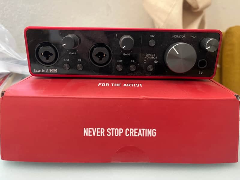 Focusrite Scarlett 2i2 3rd Gen USB Audio Interface 2019 - Present - Red / Black image 1